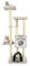 GOPLUS Arbre a Chat Intérieur de 176 CM avec Arche Auto-Toilettage, Arbre a Chat XXL en Peluche Moderne à 6 Niveaux avec Condo à 2 Portes, Perchoir Double, Poteaux en Sisal, Centre d'Activité (Gris)