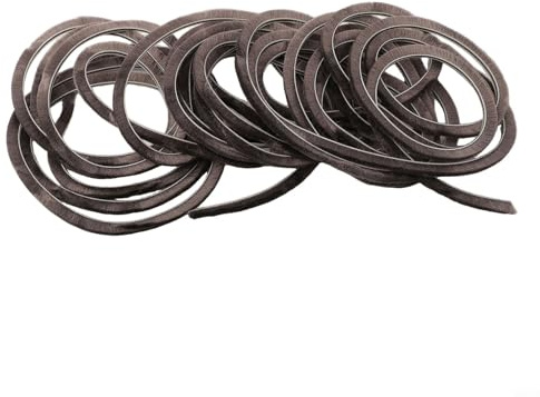 Aprilsunnyzone Dichtungsstreifen für Schiebetüren, haariger Bürstenflor für Flügel, winddicht, staubdicht, schalldicht, wetterfest, Zugluftstopper (5 mm x 10 mm), 10 m