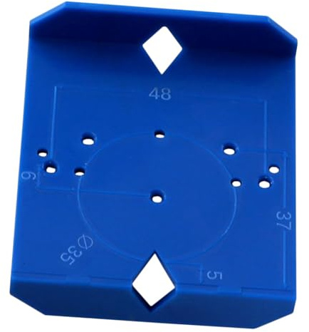 Dima di Foratura per Cerniere Nascoste, per 35mm e 40mm | Supporto in Abs Blu, Uso una Mano, per Ante di Mobile e Lavorazioni di Foratura