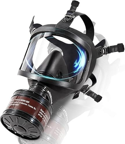 Vollgesichts-Atemschutzmaske mit 40-mm-Filter für nuklearen und chemischen Überlebensschutz