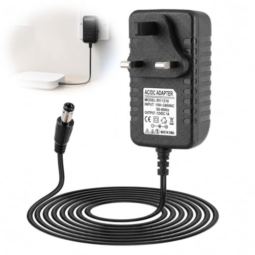 12V 1A Power Supply Adapter AC 100-240V to 12V Power Plug DC 5.5x2.1mm | 12W Switching Adaptor Charger for LED Strip Light Router CCTV Camera Bluetooth Speaker TV Box Small Household Appliances