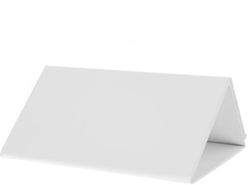 BESTYASH Magnetische Weiße Tischkarten zum Beschriften und Wiederverwenden Faltbare Namenskärtchen aus Pu für Büros und Schreibtische Einfache Aufbewahrung