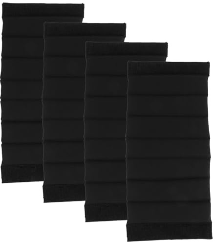 Cabilock Lot de 4 Séparateurs Antichocs Universels pour Paquet Appareil Photo en Feutre Noir, Coussinets de Protection pour Lentilles et Équipements, pour Voyage et Prises de Vue