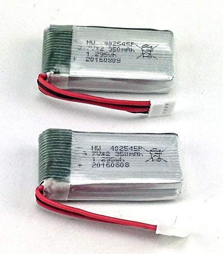 efaso Ersatzteil 2X Akku 7,4V 350 mAh für U818A WiFi U845 2 Stück