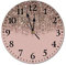 VinMea Blush Pink Rose Gold Bronze Cascading Glitter Wall Clock Silent Non Ticking Decorative Home Decor Wall Clock Round,12 Inch
