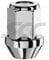 Radmutter geschlossen: M14x1,5, Kegel 60°, SW: 19 Farbe: Silber, Güte 8