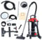 Camry CR 7045 Aspirador Industrial Profesional con Toma de Corriente, Aspiradora Seco y Húmedo, Función Soplado, Aspira Cenizas, 25 litros, 4 Filtros, 3400W