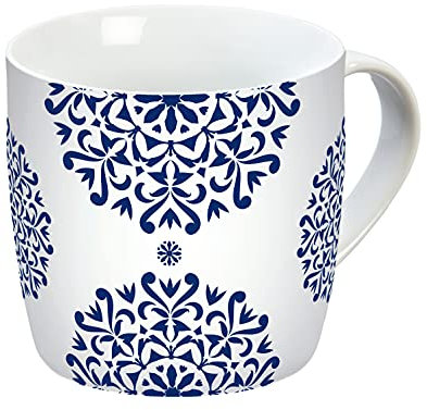 infinite by GEDA LABELS (INFKH) 15397 Tasse Classic Blue Ornament Porzellantasse, Porzellan, 300 milliliters