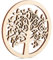 48STK Holz Lebensbaum Verzierungen Anhänger Deko Zum Basteln, Holz Lebensbaum Baum Des Lebens Deko Holz Tree of Life Holz Verzierungen Anhänger