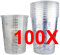 Alex Flittner Designs Mischbecher 100x Messbecher 600ml für Autolack Klarlack 2:1 3:1 4:1 Mischskala