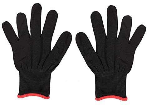F Fityle Gitarren-Bass-Übung Anfänger Vollfinger-Handschutzhandschuh Nylon Verschleißfeste rutschfeste Instrumenten-Gitarren-Handschuhe - m