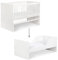 DALIA Cuna evolutiva bebé convertible en cama infantil, 140 x 70 cm, color blanco