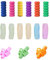 Udewo 15 Pcs Pencil Grips, Silicone Pen Grips Pencil Holder Grip Finger Pencil Grips Foam Pen Writing Aid Grip Set Training Pencil Grips Finger Space Writing Tool for Kids Children Adult Handwriting