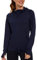 AMZSPORT Damen Laufjacke Sportjacke Langarm Trainingsjacke Sweatjacke für Yoga Fitness, Marineblau, XXL