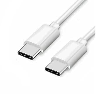 iTechCover USB C to USB C Charging Cable Cord/Charger Power Lead Wire Compatible with Sony Playstation 5 PS5 Controller / (1m / 3.3ft) / White