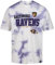 Recovered Baltimore Ravens NFL Tie-Dye Relaxed Oversized T-Shirt White Purple - XL