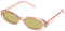 Le Specs Outta Love - Occhiali da sole da donna con montatura ovale e alta protezione UV, colore: verde oliva/acqua di rosa, taglia unica, Olive Mono/Acqua di rose, Taglia unica