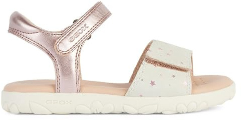GEOX JUNIOR J SANDAL HAITI GIRL SANDALS OLD ROSE/OFF WHITE 28_EU