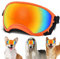 Mittelgroße Hundesonnenbrille mit verstellbarem Riemen, UV-Schutz, winddicht, geeignet für mittelgroße Hunde, Augenschutz, weiche Hundebrille