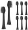 8er, MERUYOO Ersatzbürsten für zahnheld wechselköpfe,bürstenkopf kompatibel mit zahnheld schallzahnbürste Toothbrush heads for 3Zahn-black