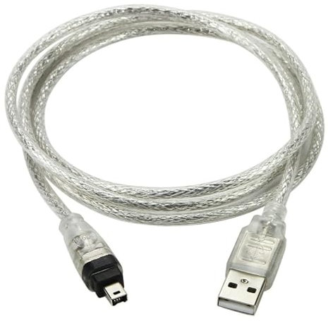 ISTARCOMPUTER - Cable USB 2.0 macho (compatible con Firewire DV IEEE 1394, 4 pines macho iLink para videocámara DCR TRV75E o cámara con conector Firewire de 4 pines