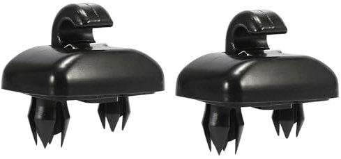 Zingking 2 ganchos para parasol de coche, compatible con Au-di A1 A3 A4 A5 Q3 Q5 8E0857562 8U0857562A (negro)