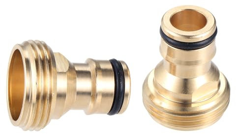 DRELD Messing Schnellkupplung für 3/4 BSP Schlauchanschluss 1/2 Rohr- und Gartenspritzpistolen