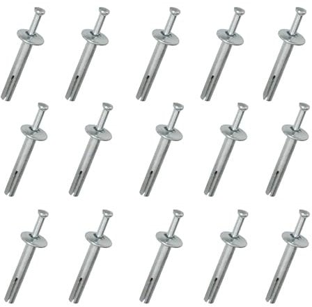GWYAN 15 Pcs Alloy Steel Concrete Anchors Assortment M6 × 40 Hammer Drive Nail for Concrete
