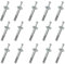 GWYAN 15 Pcs Alloy Steel Concrete Anchors Assortment M6 × 40 Hammer Drive Nail for Concrete
