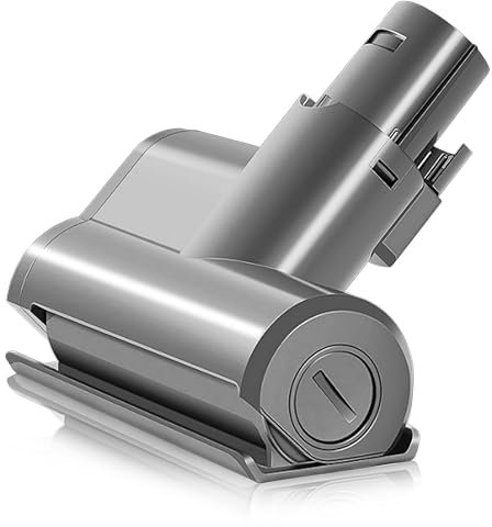 Italdos Cepillo para colchón Mini Turbo motorizado compatible con Dyson V6 DC58 DC59 DC62 Cepillo para sofá, asiento, sillón, elimina bacterias y alérgenos