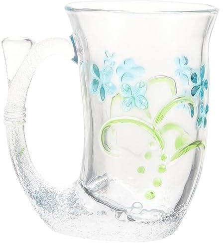 TOPBATHY Mermaid Whiskey Glasses Japan Shot Glass Decorative Glass Mug Water Container Glass Glass Glass Water Mug Cup Whisky Flowers Tail Drinks Decorate Cocktail Glass