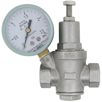 Druckminderer Wasser Einstellbares Druckminderventil – 1/2 3/4 1 1-1/4 1-1/2 2 Zoll – bleifreier Edelstahl – Wasserdruckregelventil (Size : DN50)