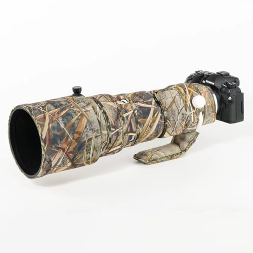 CHASING BIRDS Cubierta protectora impermeable de camuflaje para Olympus 150-400 mm F4.5 TC1.25x IS PRO (camuflaje de caña)