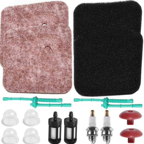 ZAMDOE FS55R Air Filter Fuel Line Primer Bulb Tune Up Kit for STIHL FS55 FC55 FS38 FS45 FS46 KM55 HL45 MM55 HS45 FS100 FS110 FS130 String Trimmer Weed Eater Replacement Parts 4140-124-2800