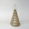 hvfun Engelsbaum aus Quecksilberglas mit Lichtern und Timer, funkelnde LED-Weihnachtstischdekoration als Geschenk