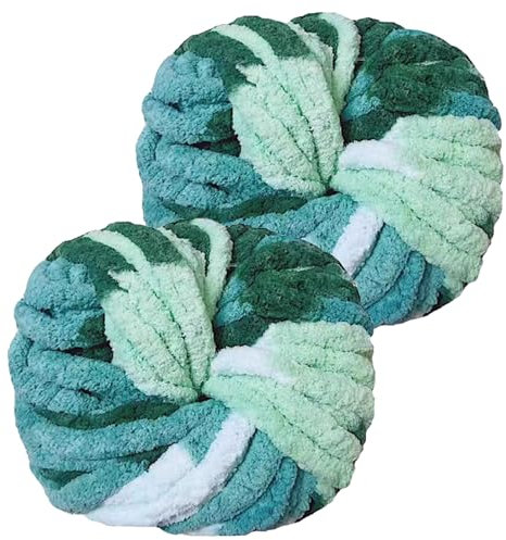 YushengTai Dicke Wolle, 2 Stück 500g Wolkenmeer Chunky Wolle, Dicke Wolle zum Häkeln Kann zum Stricken von Kissen, Decken, Schals und Mützen Sowie Haustierbetten Verwendet Werden
