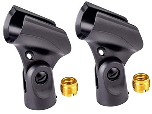 SHOWERORO Supports de Microphone avec Angle Réglable 2 Pièces Pinces de Support de pour Supports pour de Scène Et Extérieur