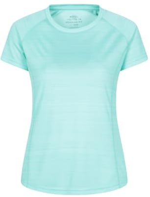 Mountain Warehouse Endurance Striped Womens T-Shirt Mint - Unicorn (Stripe) 20