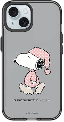 RhinoShield JellyTint Farbige, transparente Schutzhülle kompatibel mit [iPhone 15] | Übertrifft militärische Standards, Kratzfest, stoßfest - [Snoopy/Nap Time]