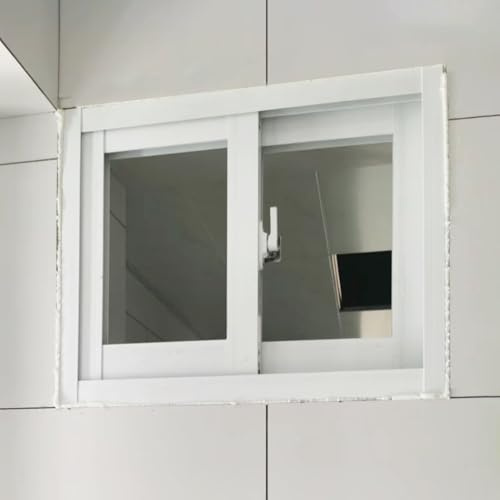 Ventanas Aluminio Ventanas de Aluminio Blancas para El Hogar con Mosquitero y Cerradura, Ventanas Corredizas Personalizables para Gallineros, Cobertizos y Sótanos, Ventanas de Reemplazo(40x26in/102x66