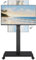 Neothm Supporto TV mobile con base in ferro resistente, su ruote, per TV da 32-75 pollici, girevole a 60°, rotazione verticale/orizzontale, carrello portatile per TV portatile, capacità 50 kg, per