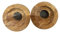 Reldor 4 X 15mm Oak Radiator Pipe Collars, Durable Radiator Pipe Covers with Stylish Wooden Finish, Wood Radiator Cover to Hide Radiator Pipes Base, Easy Installation, Pack of 4