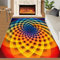 SANSJI Psychedelic Teppich, waschbar, Trippy, bunte Teppiche für Wohnzimmer, Pilz, kühl, rutschfest, Gothic, Neon, schmutzabweisend, Teppich für Schlafzimmer, 100 x 200 cm
