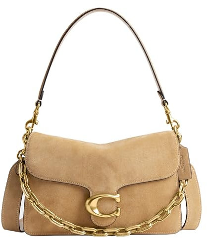 Coach Damen Chain Tabby Shoulder Bag Umhängetasche, B4/Sand