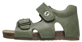 Falcotto BEA-Sandalen aus Leder mit Schnalle und Klettverschluss, Militargrün ,23 EU