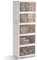 22L*5 Tier Stackable Storage Boxes with Lid, Flip-Door Plastic Storage Boxes on Wheels, Foldable Collapsible Plastic Drawers Folding Bins Containers for Home Wardrobe Office Organisation