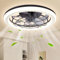 Viugreum Led Smart Ceiling Fans with Light 75W, Modern Ceiling Fan Lights with Remote Control, Reversible Fan/3 Color Temperature/6 Speed, Dimmable LED Fan Light with Timer for Living Room Bedroom