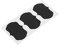 Etiketten Aufkleber Tag -Tafelaufkleber wiederverwendbares glattes Schreiboberflächen -PVC -Material Schwarz Farbe 36 PCs Set für Gläser Flaschen Pantry Regale