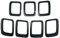 Auto Frontstoßstangengrillabdeckung Für Jeep Für Compass Für MP 2017-2020 Außenzubehör 7 PCS Autogrilleinsätze Frontgrillabdeckung Rahmenverkleidungen Auto Front Mesh Grille(Carbon Fiber)