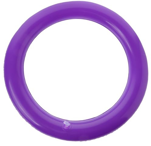 Garneck Aufblasbare Yogaball Basis mit Fixierring für Yoga Ball, Rund | Pvc, Lila, Stabile Stütze, Leicht zu Reinigen, für Training und Workout, Passend für Ball
